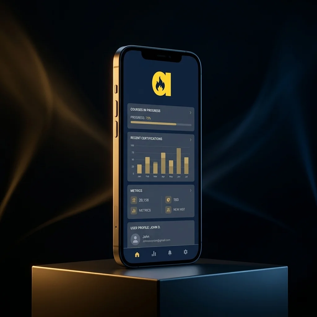Application Flame&nbsp;XR Manager — tableau de bord session et statistiques stagiaires